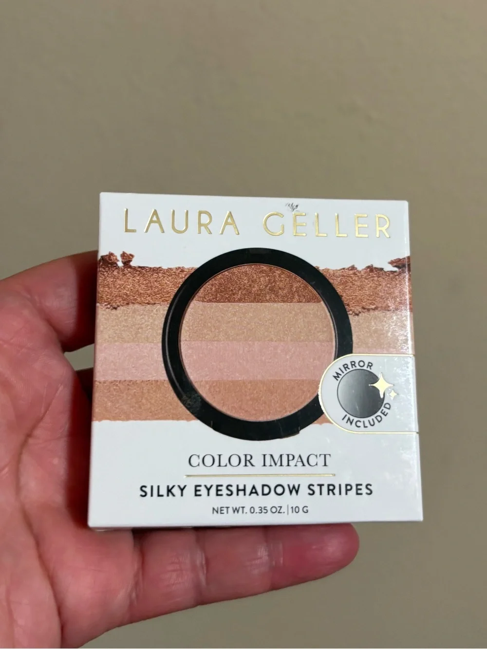 Laura Geller Color Impact Silky Eyeshadow Stripes - THINK PINK Brand New .